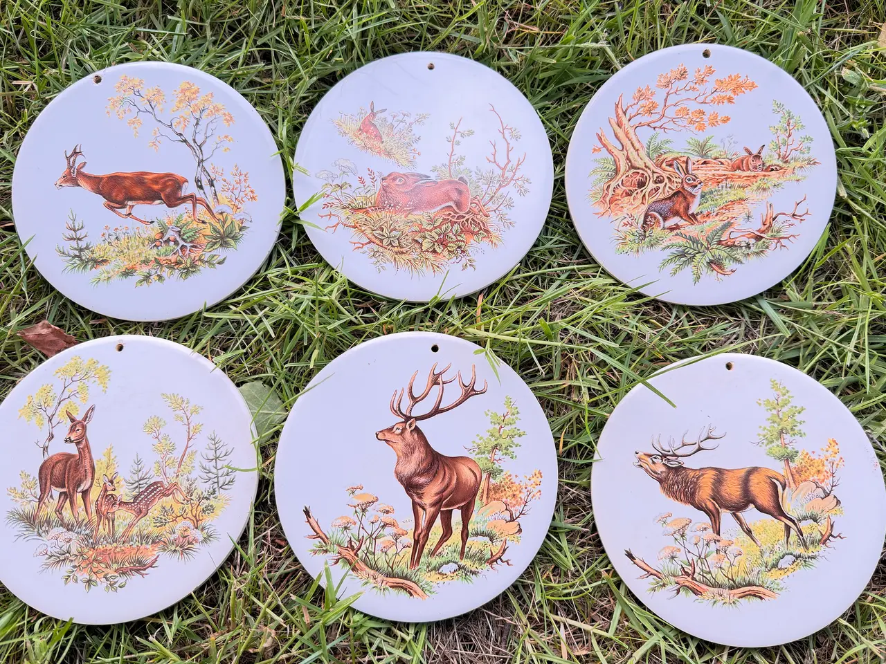 Billede 2 - Vintage samlertallerkener med dyremotiver – 14 stk