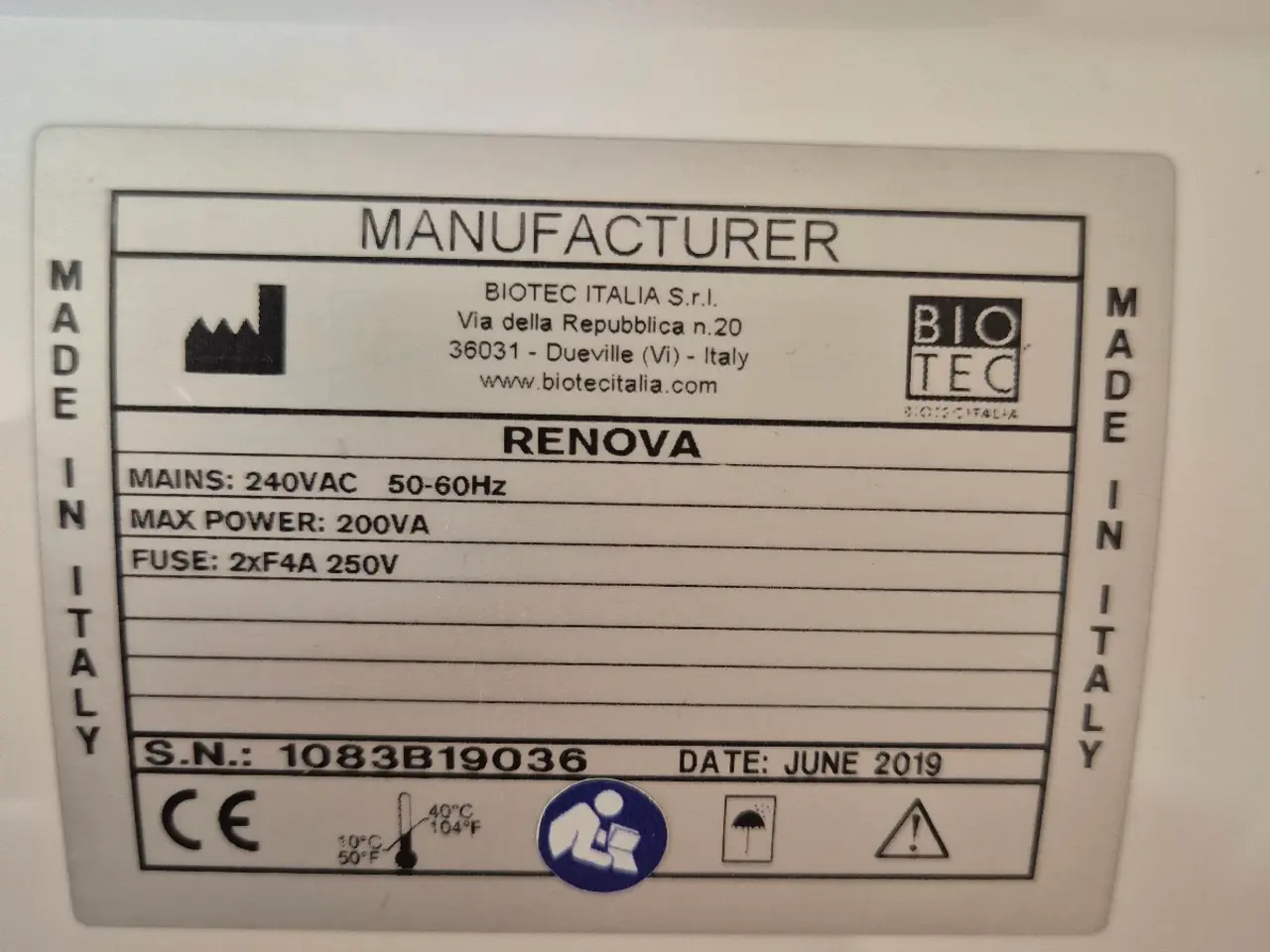 Billede 2 - Biotec Italia RENOVA beauty maskine