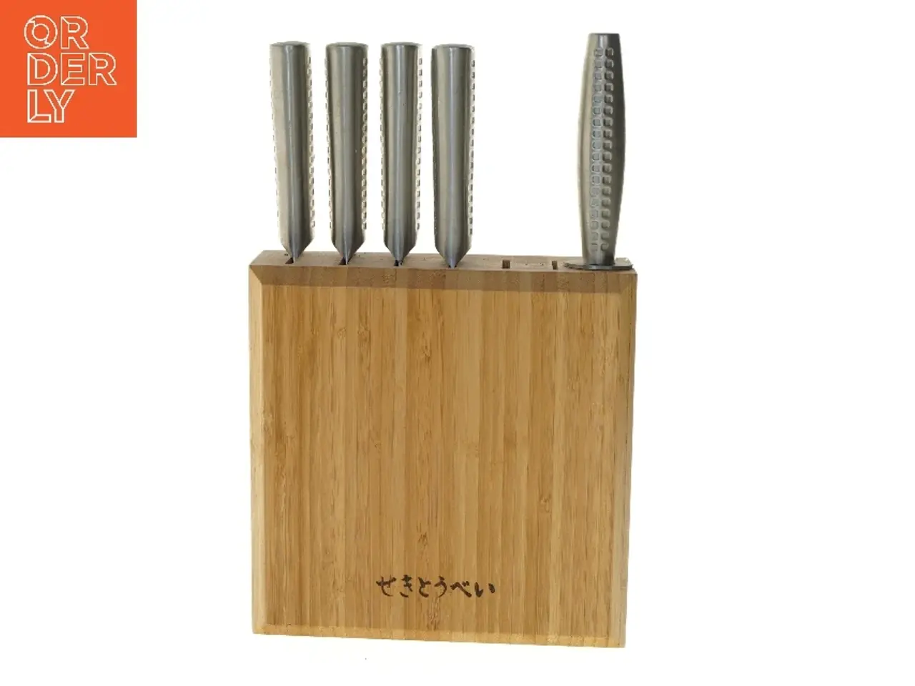 Billede 1 - Knivsæt med holder (str. 22x22 cm)