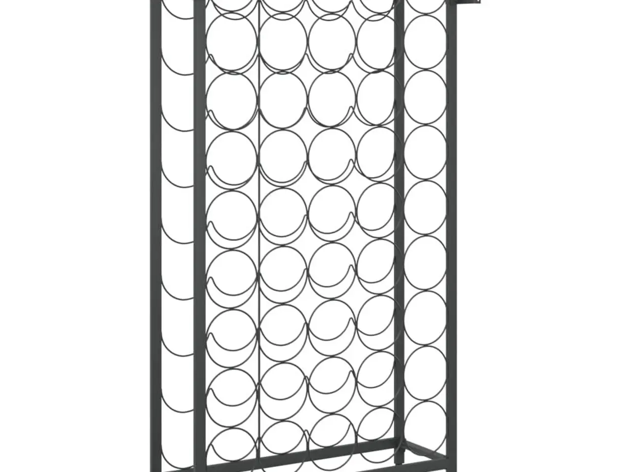 Billede 5 - Vinreol til 45 flasker - sort, 54 x 18 x 100 cm