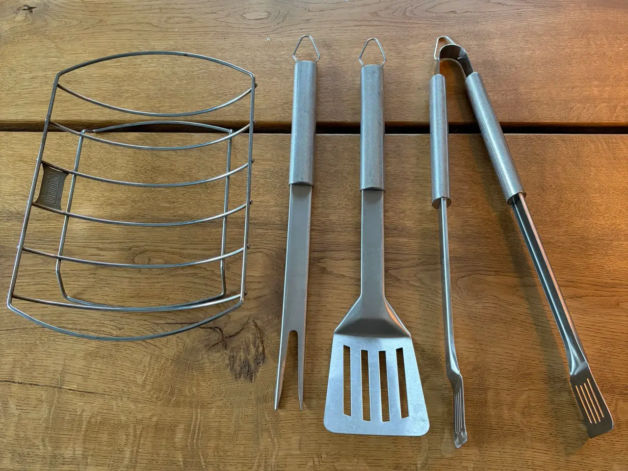 Billede 1 - Weber grillsæt + stegholder