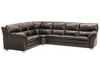 Hjort Knudsen Thisted Semianilin læderhjørnesofa - 23