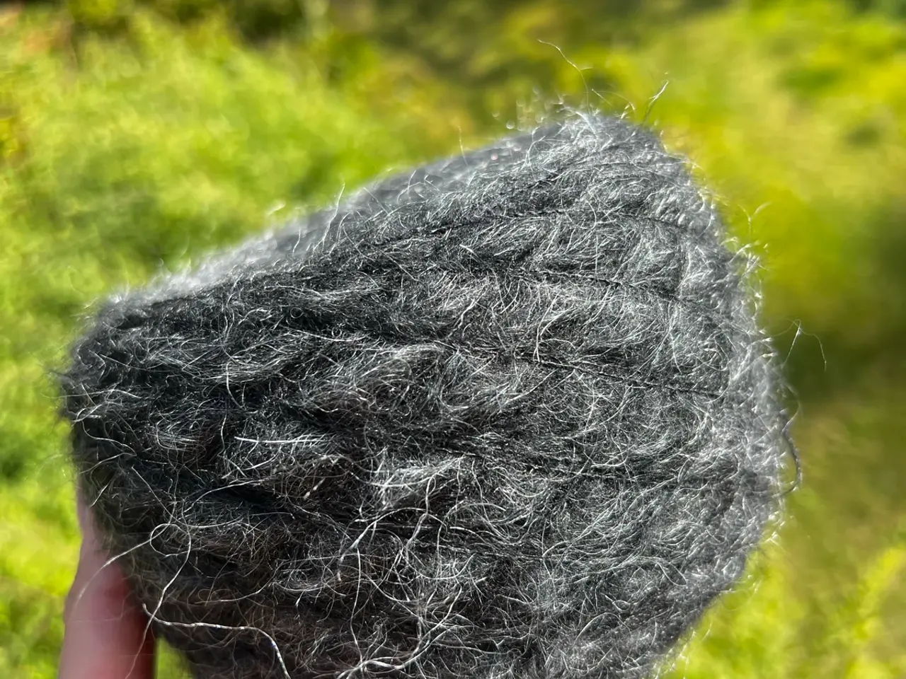 Billede 4 - Italiensk garn - Mohair / Silke - Mørkegrå - 100 g