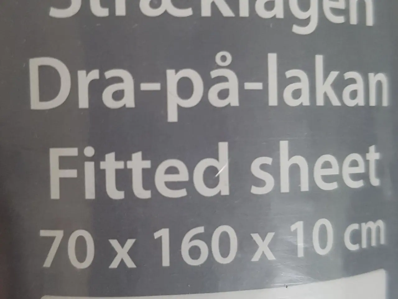 Billede 1 - Stræklagen junior hvid, str. 160 x 70 cm.