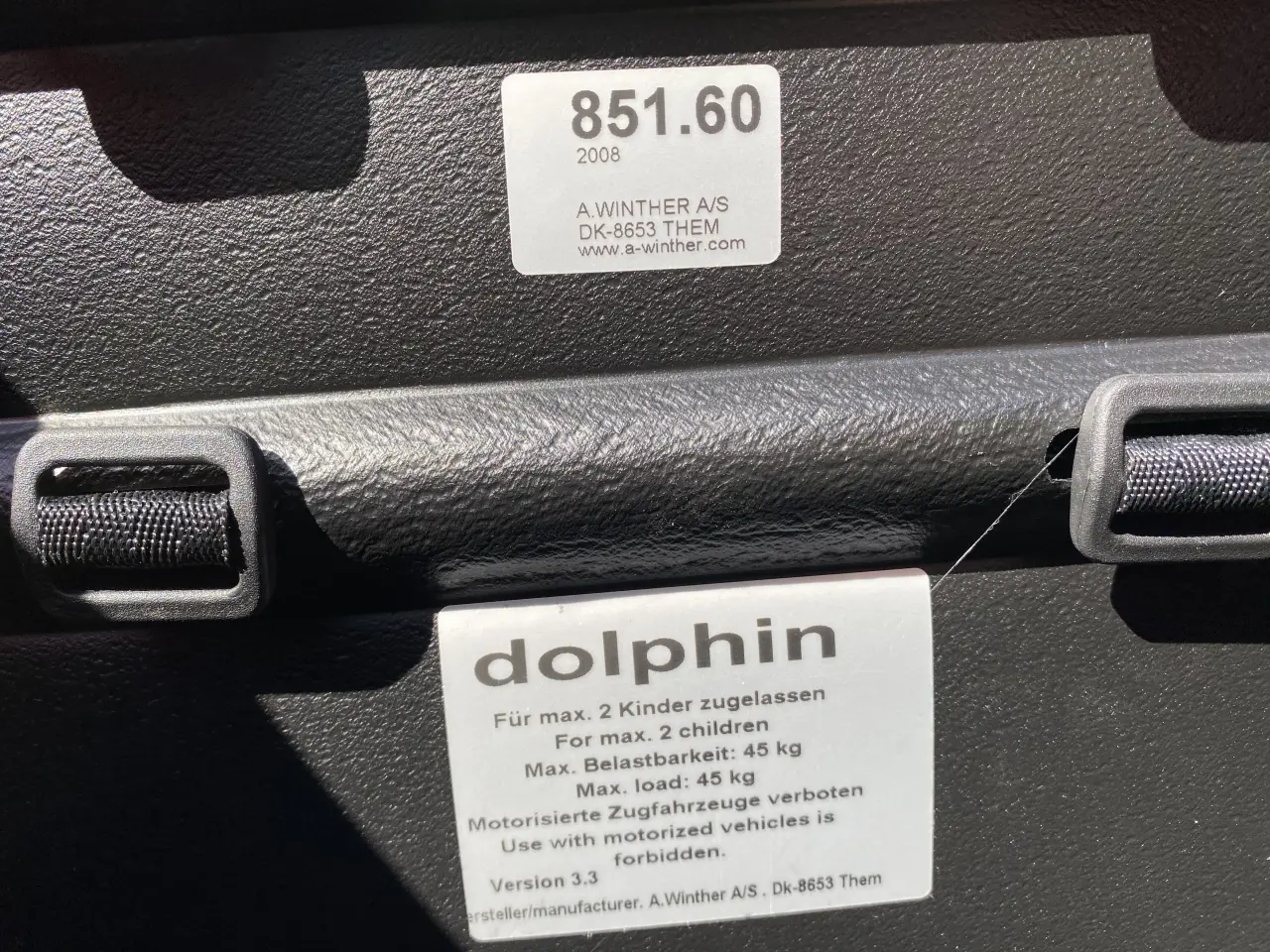 Billede 17 - Winther Dolphin cykeltrailer / barnevogn til 2 små