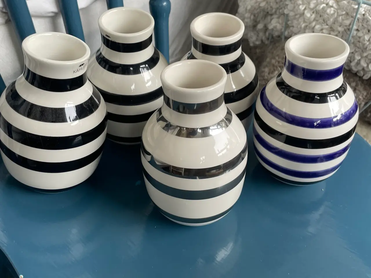 Billede 2 - Kahler stribet vase vaser