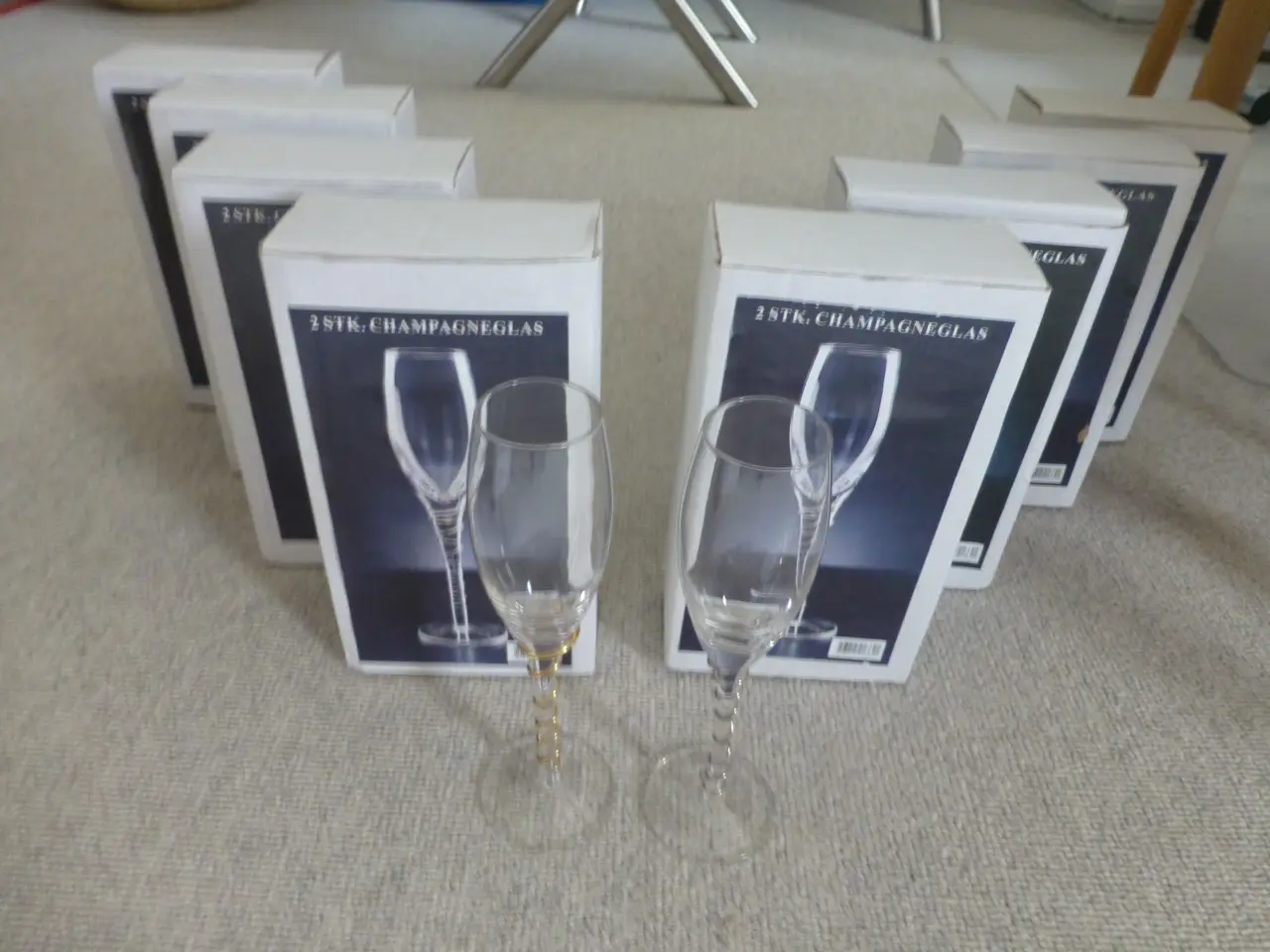 Billede 2 - 16 Elegante champagneglas