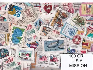 U.S.A. 100 g. Mission - Tæt Klip + Lidt afvaskede - Hjemkommet 1 - 3 - 22