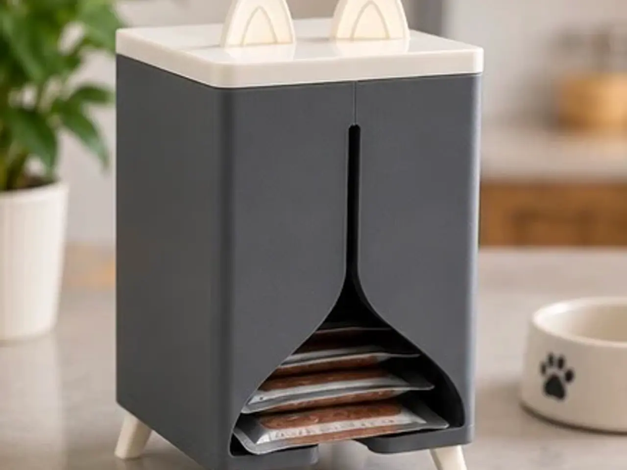 Billede 4 - Stilfuld madholder til kattepote-portioner – Hold 