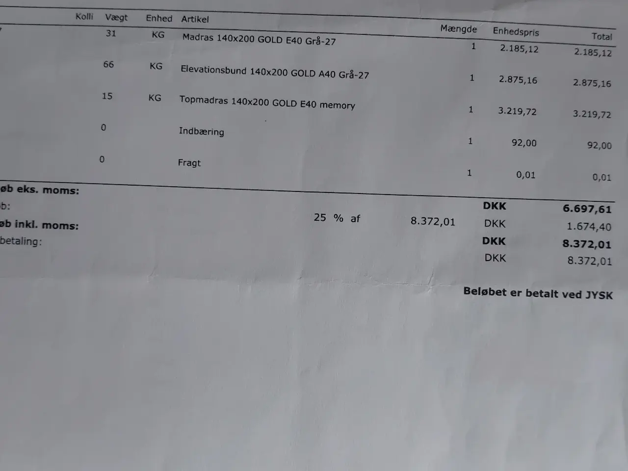 Billede 3 - Elevation seng  nypris 8300.