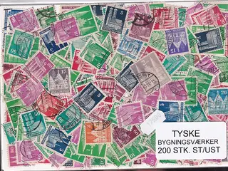 Tyske Bygningsværker. 200 Stk. St/ust.