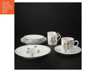 Kløver-slik porcelæn stel fra Tirschenreuth Bavaria (str. Ø 17 og ø13xh7 cm)