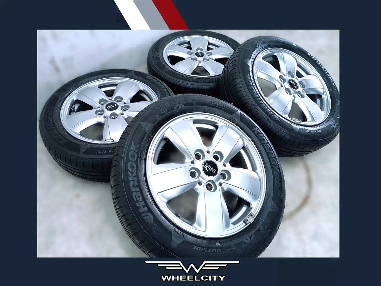 Billede 1 - 5x112 15" ET46 nav 66,6ø MINI sommersæt inkl.TPMS