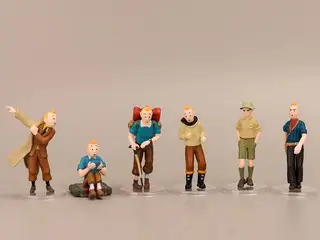 * 6 lækre Tintin-figurer - meget UNIKKE :-)