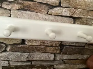 Vintage knagerække med 9 knager