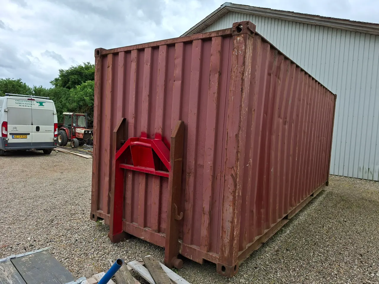 Billede 3 - 20 fods container med ramme til kroghejs