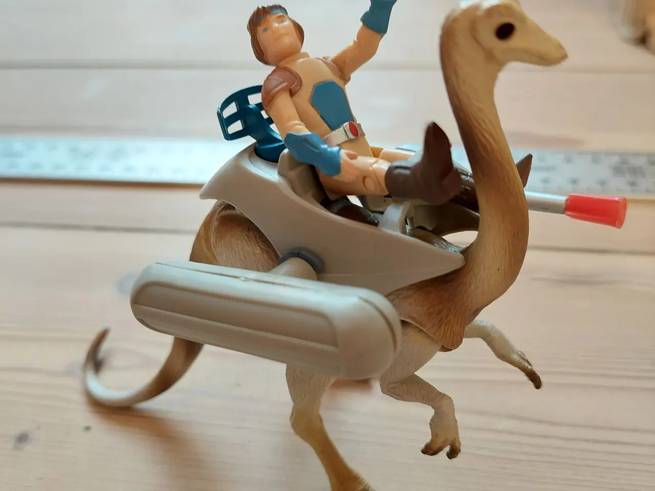 Billede 1 - Dino-Riders - Struthiomimus med drengen Nimbus