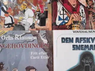 Mange forskellige tegneserie-albums