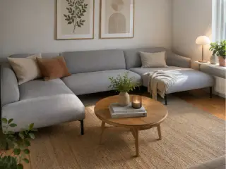  Sofa med chaiselong fra Ilva