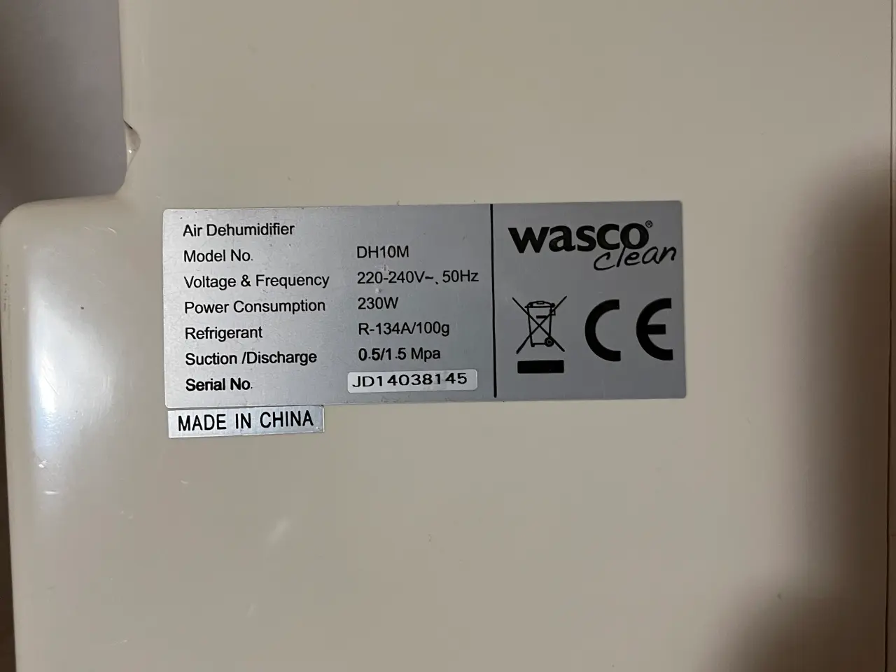 Billede 3 - Wasco luftaffugter DH10M. 
