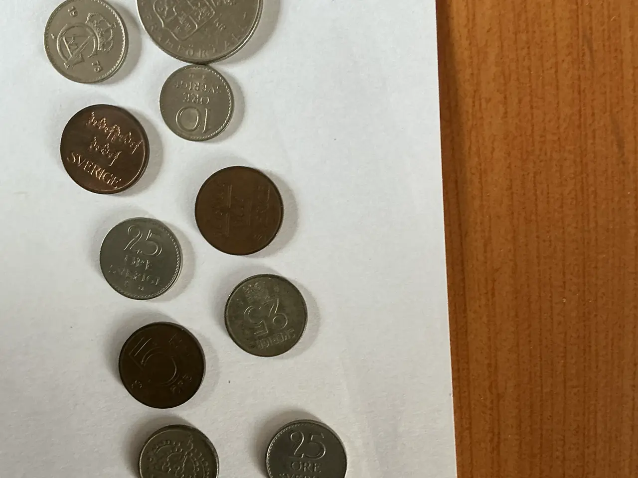 Billede 1 - Mønter fra Sverige, Grækenland og England