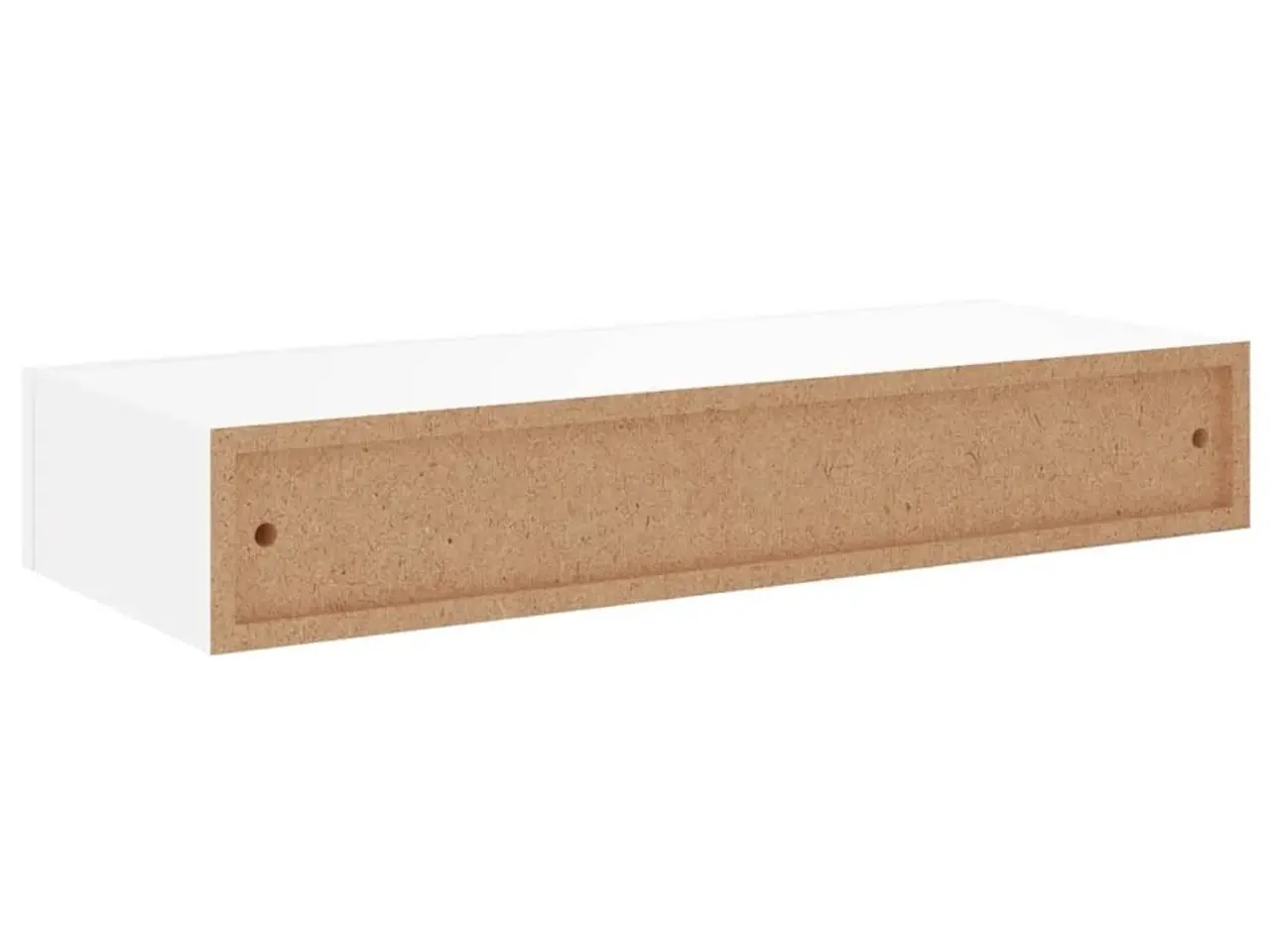 Billede 7 - Væghylde med skuffe 60x23,5x10 cm MDF hvid