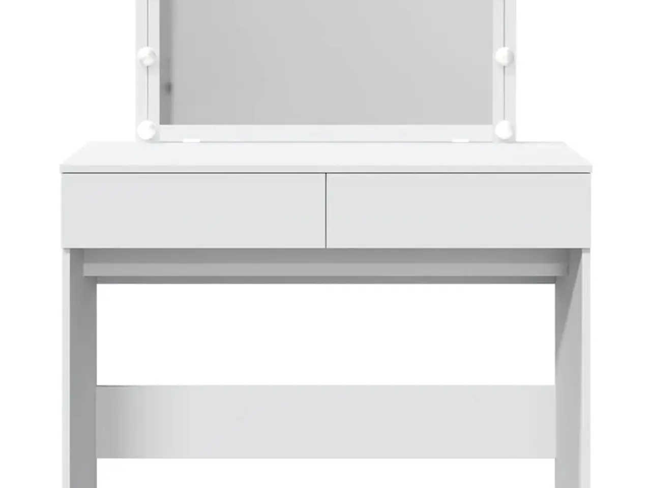 Billede 5 - Makeupbord med LED-lys 100x40x120 cm hvid