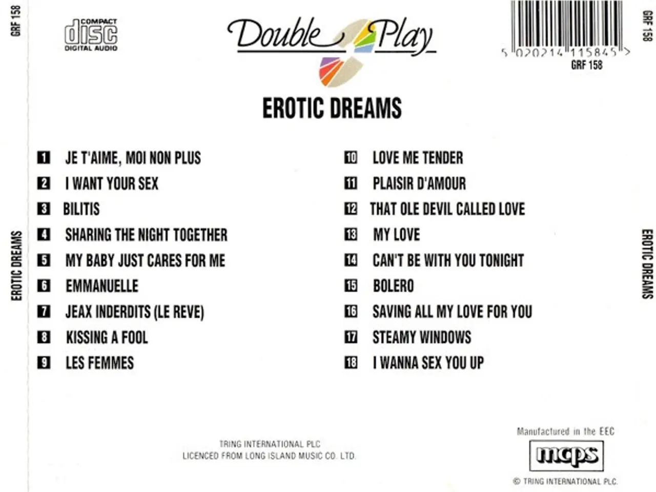 Billede 2 - Unknown Artist – Erotic Dreams – CD