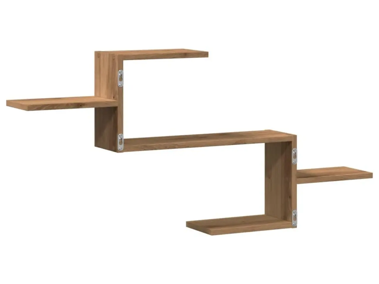 Billede 6 - Væghængt 104x15x49 cm konstrueret træ egetræsfarve