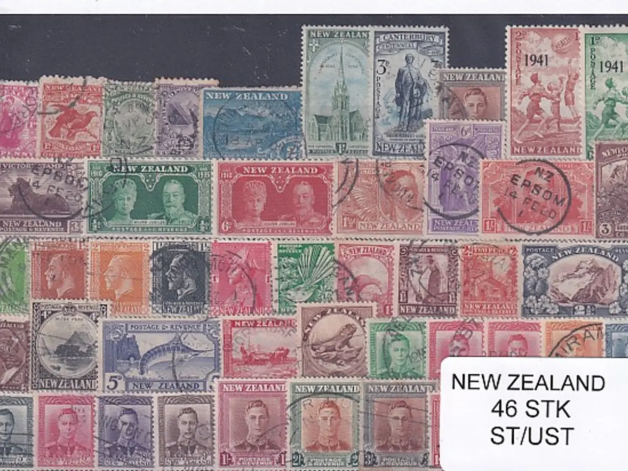Billede 1 - New Zealand Samling - 46 Stk. Stemplet/ Ustemplet