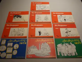 Bo Bojesen: 10 stk årbøger fra år 1975-1988.