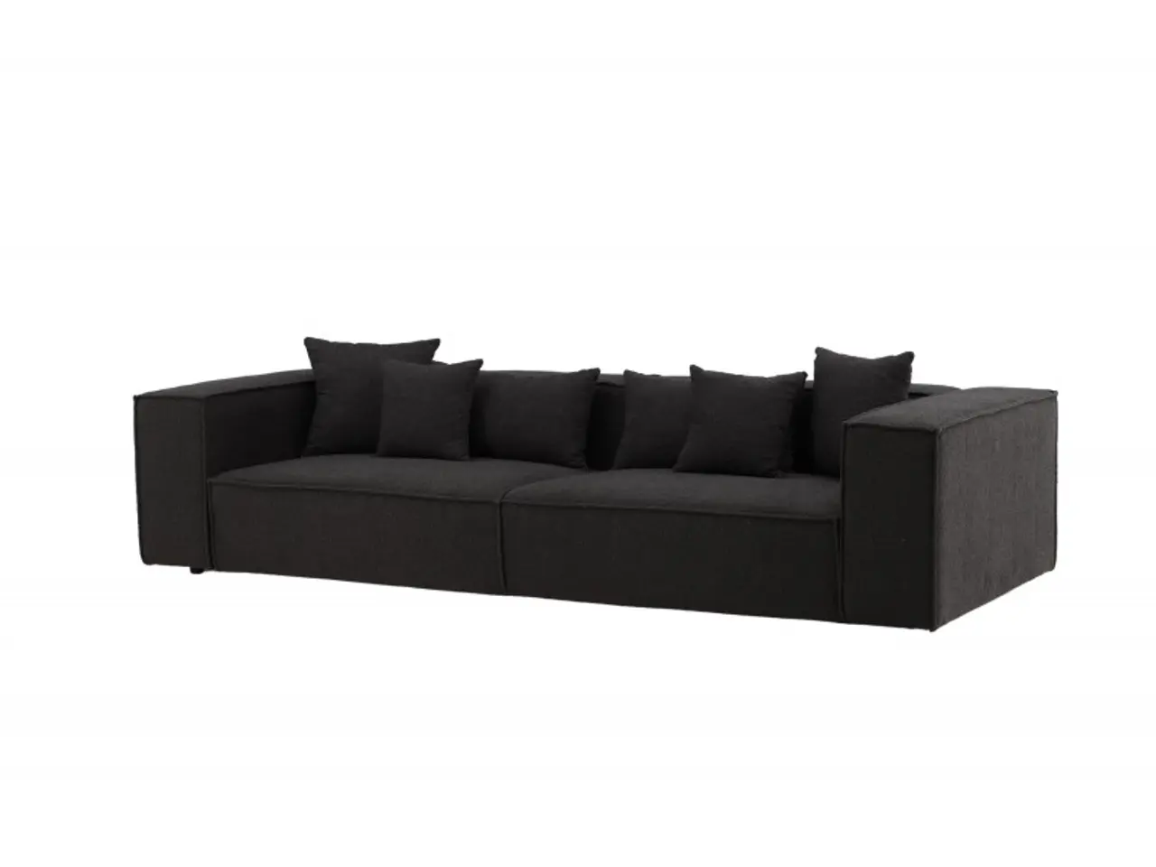 Billede 6 - Gillholmen 3 personers Sofa  - Sort stof