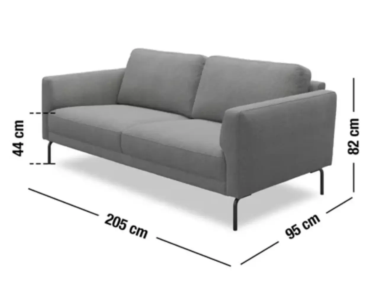 Billede 2 - 3-personers sofa, skind