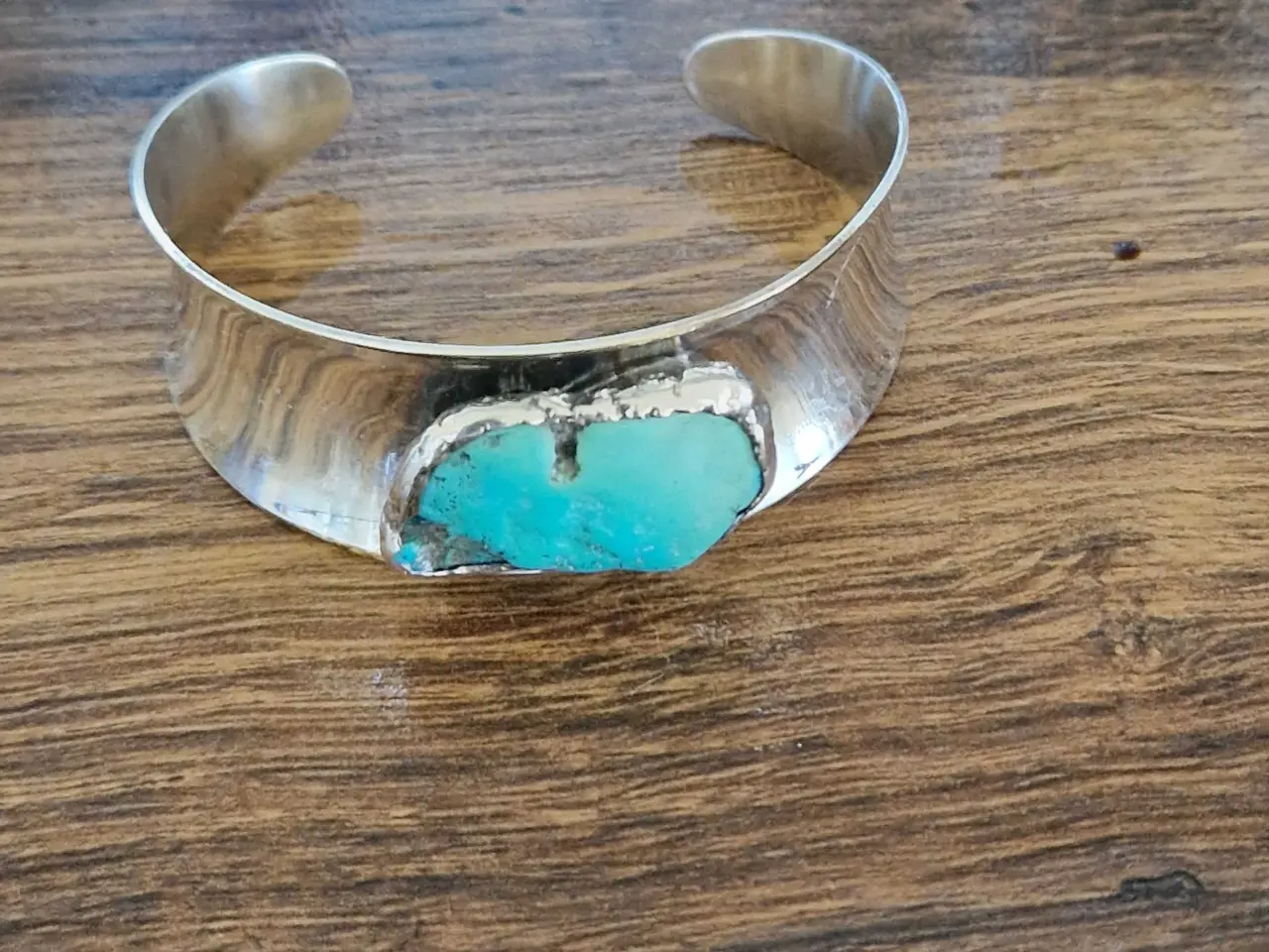 Billede 9 - Retro armring,forsølvet med turkis. Erik Dennung