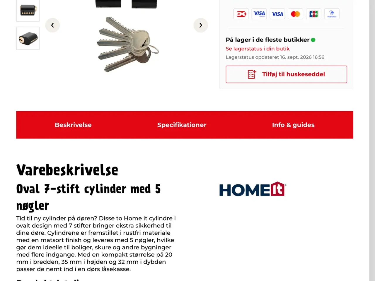 Billede 2 - 3 sæt cylinderlåse