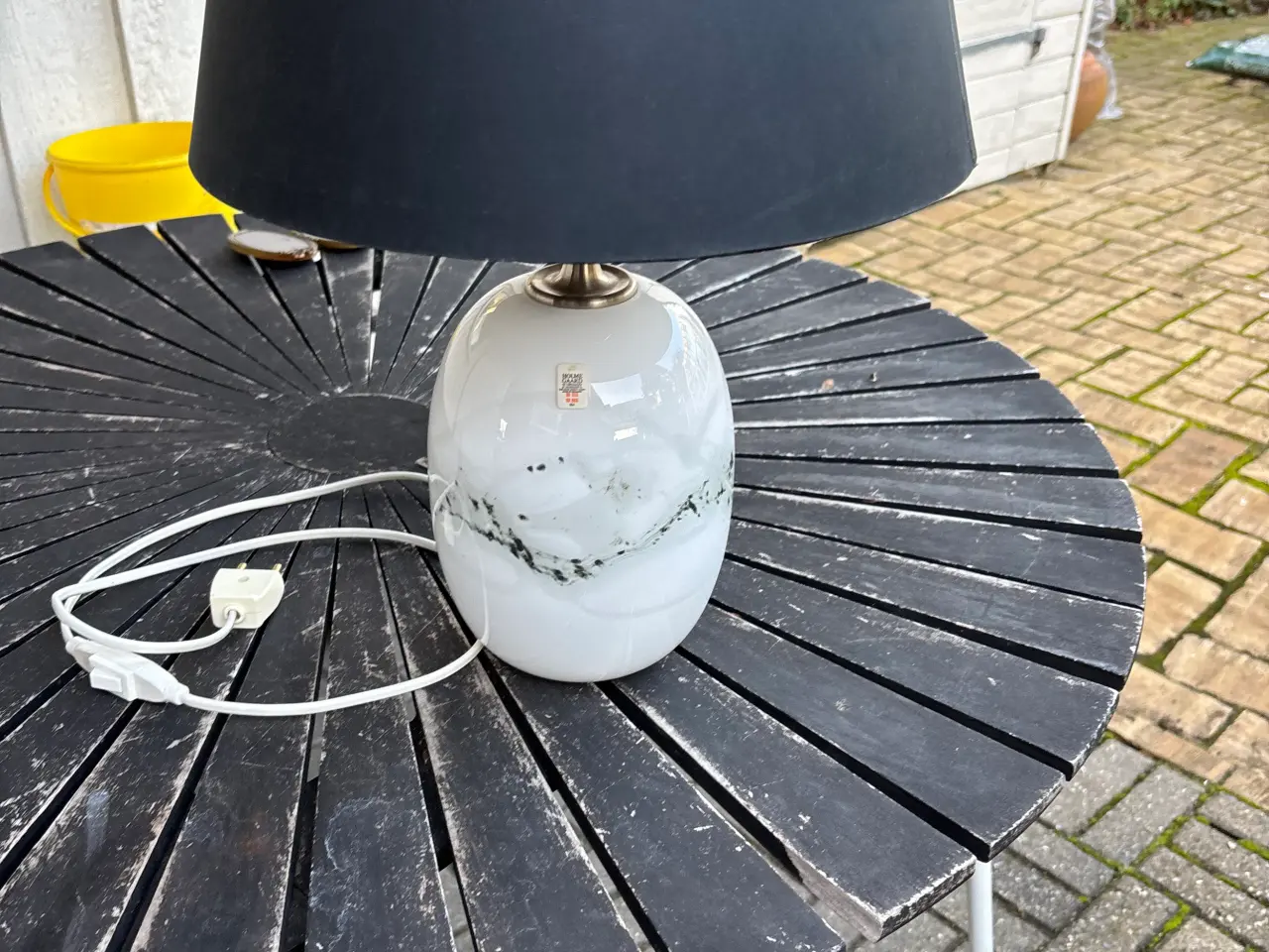 Billede 2 - Holmegaard bordlampe 1 ejer gammel 
