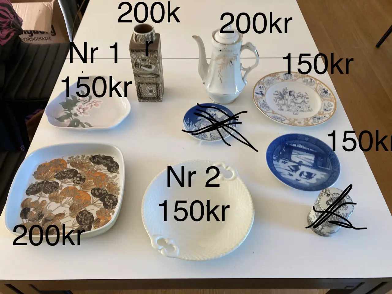 Billede 1 - Fade, vase og kande fra Bing og Grøndal.