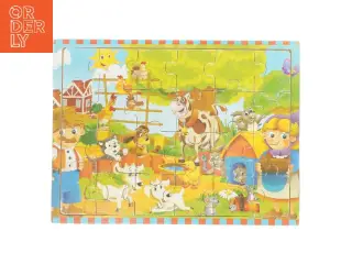 Børnepuslespil med dyremotiver (str. 30x22,5 cm)