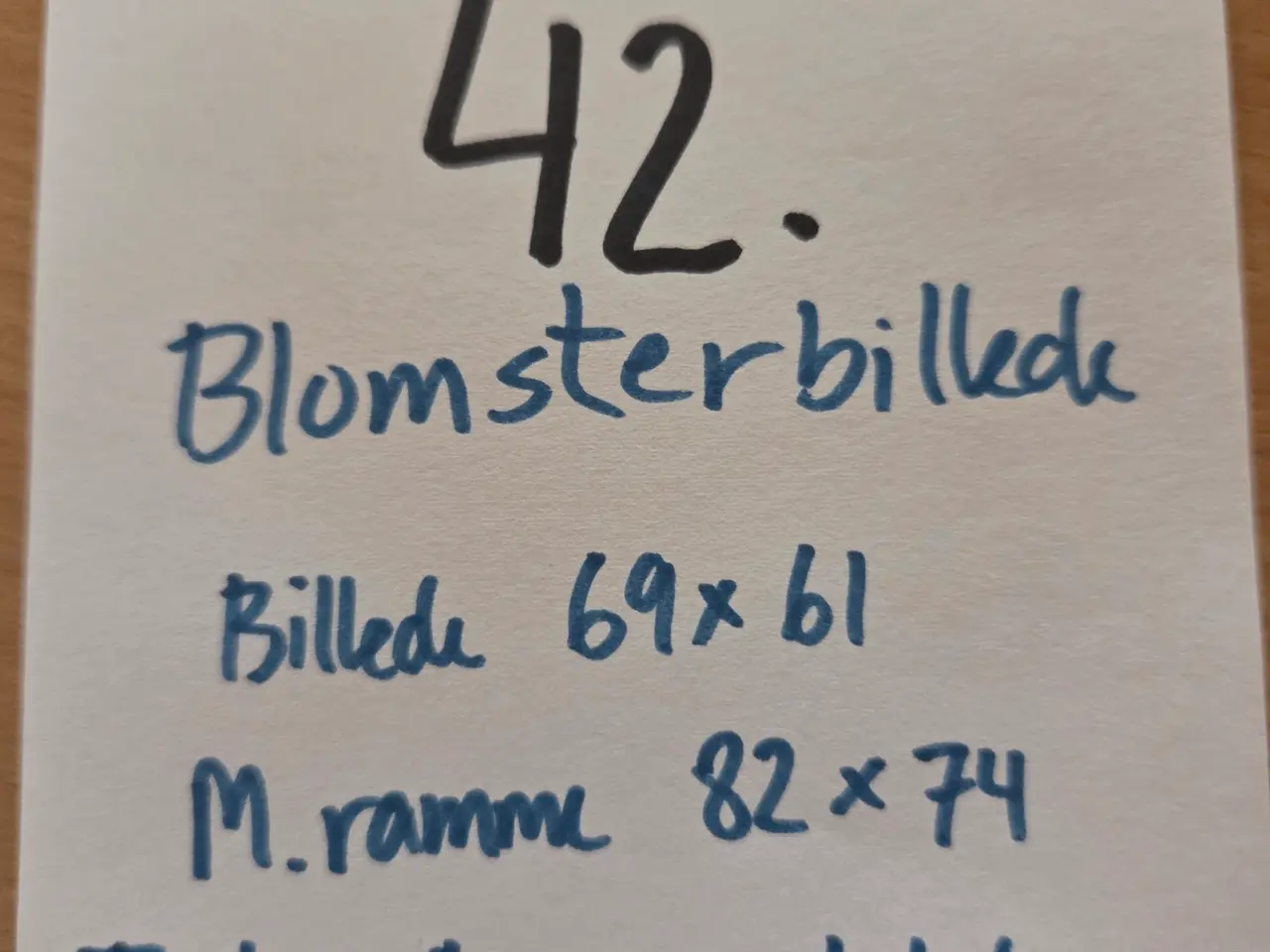 Billede 5 - Blomsterbillede i guld/bronze-farvet ramme 