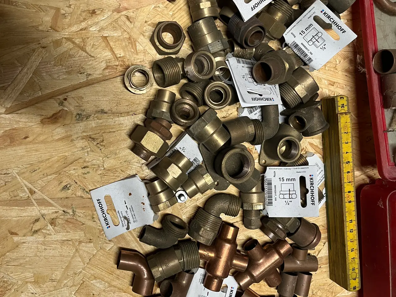 Billede 4 - Stort parti kobber- og messingfittings