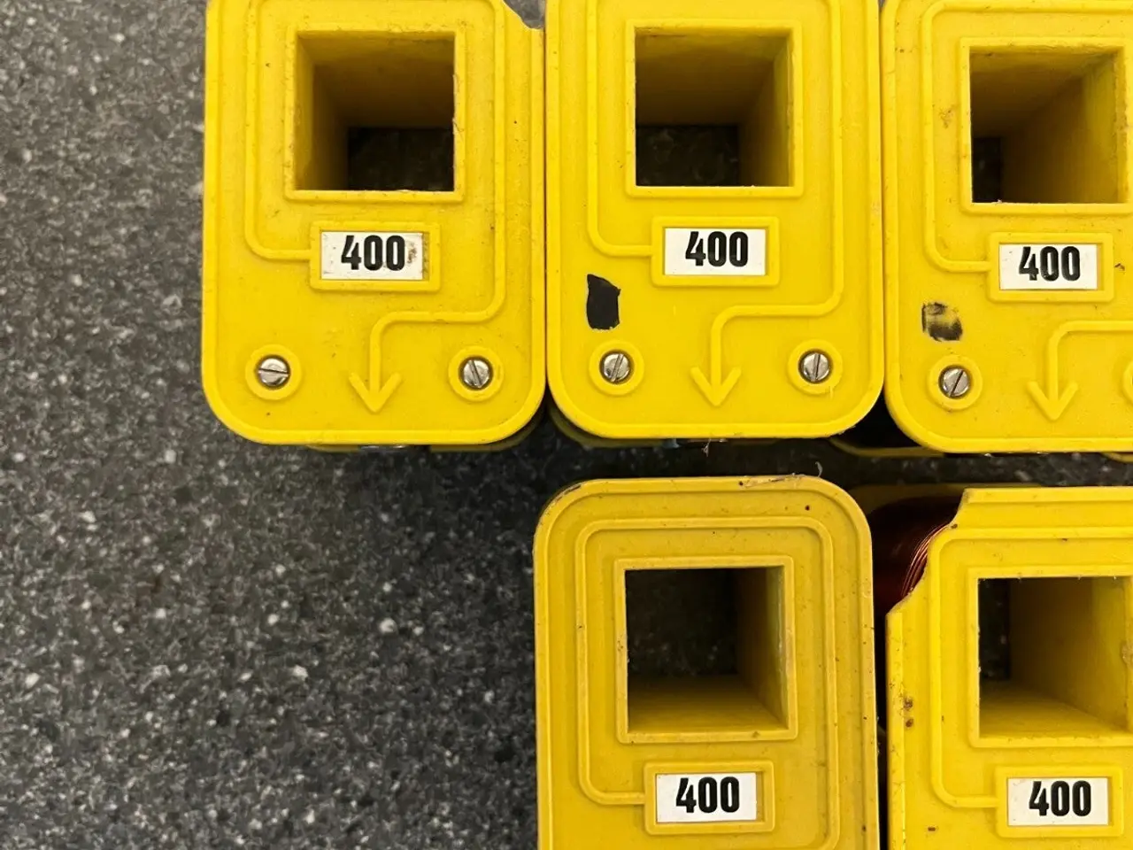 Billede 3 - parti of 6 Vintage 400 Current Transformers Yellow