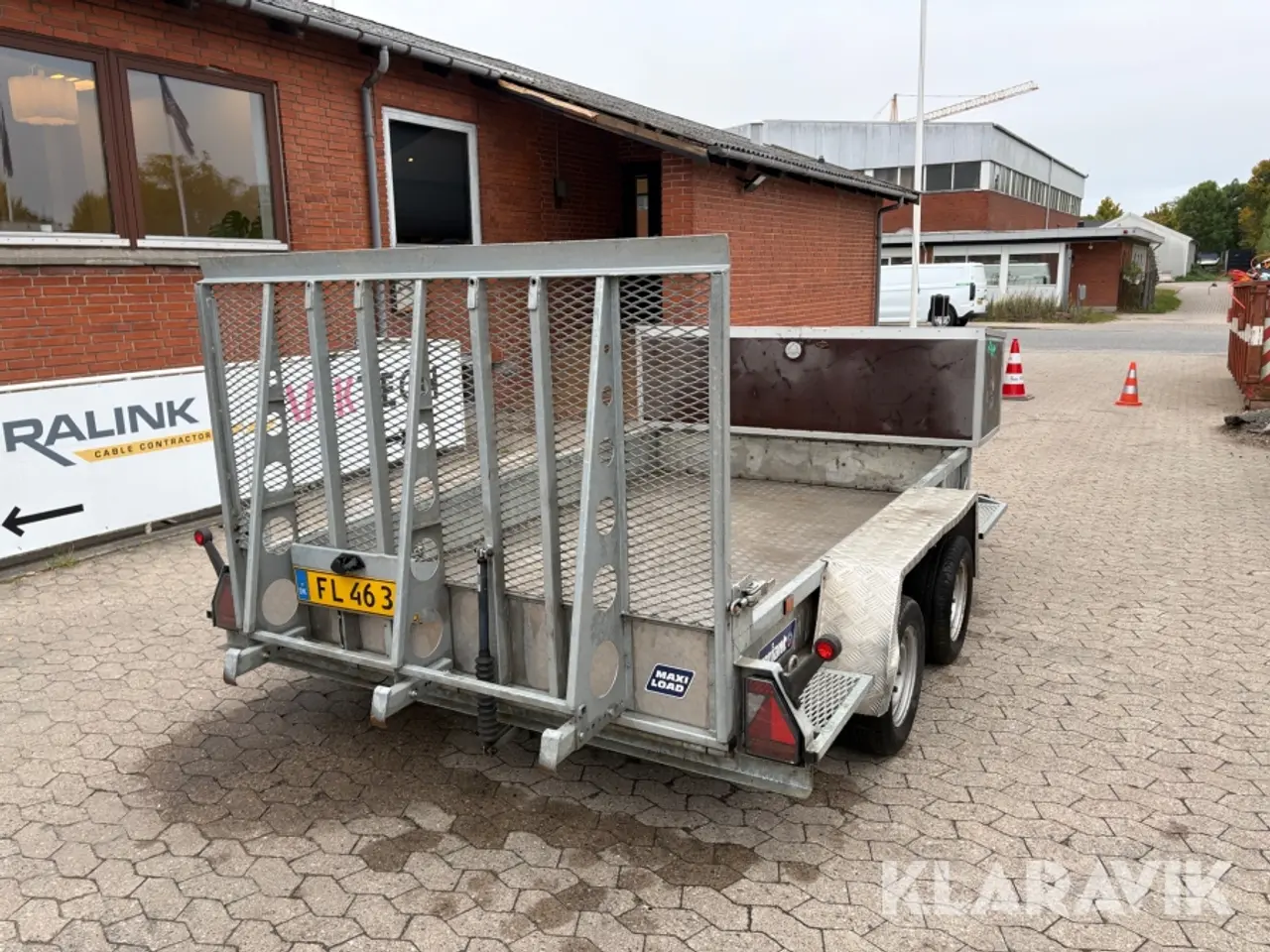 Billede 3 - Maskintrailer Variant 3518 M3 med værktøjskasse og rampe