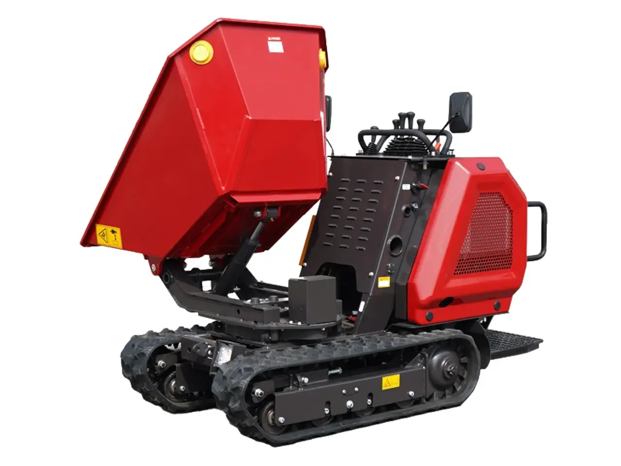 Billede 2 - Motorbør med sidetip - larvebånd - B&S benzinmotor