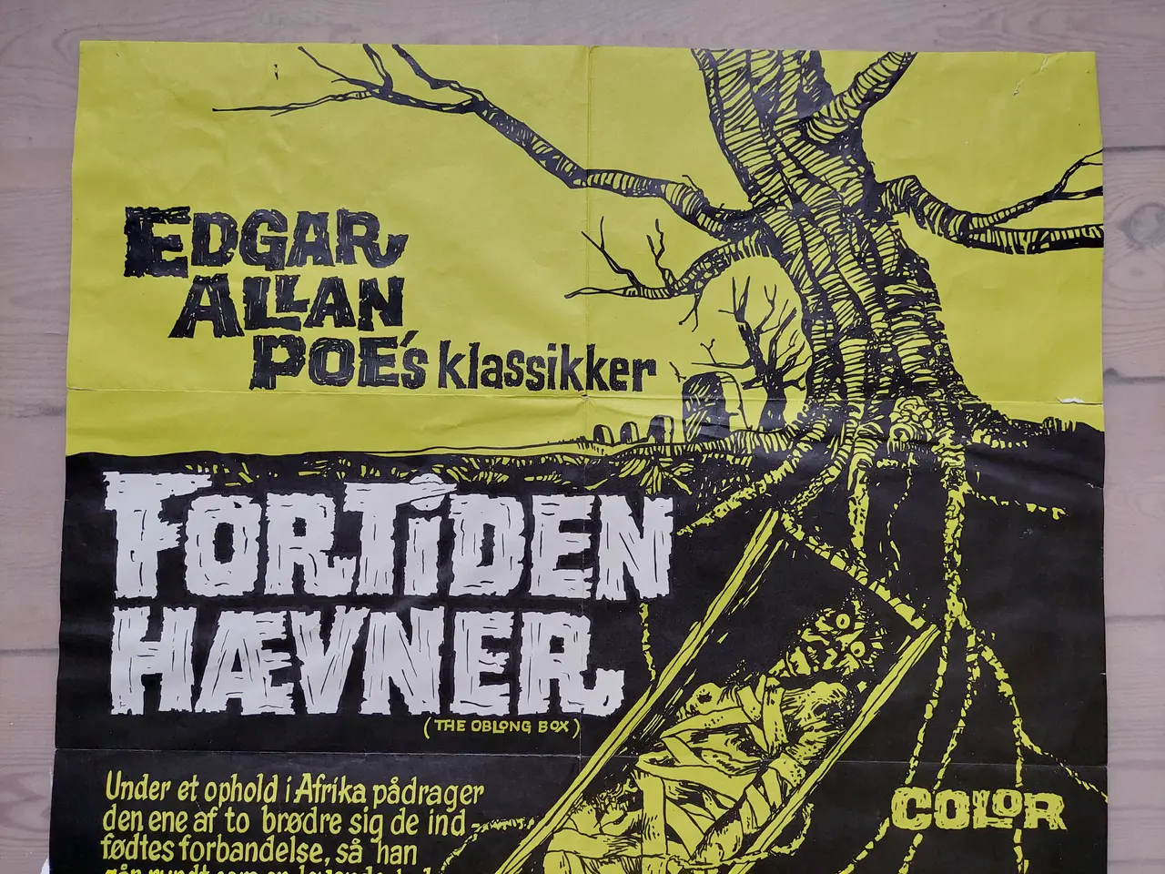 Billede 2 - Original gyserplakat (1969) – Fortiden Hævner