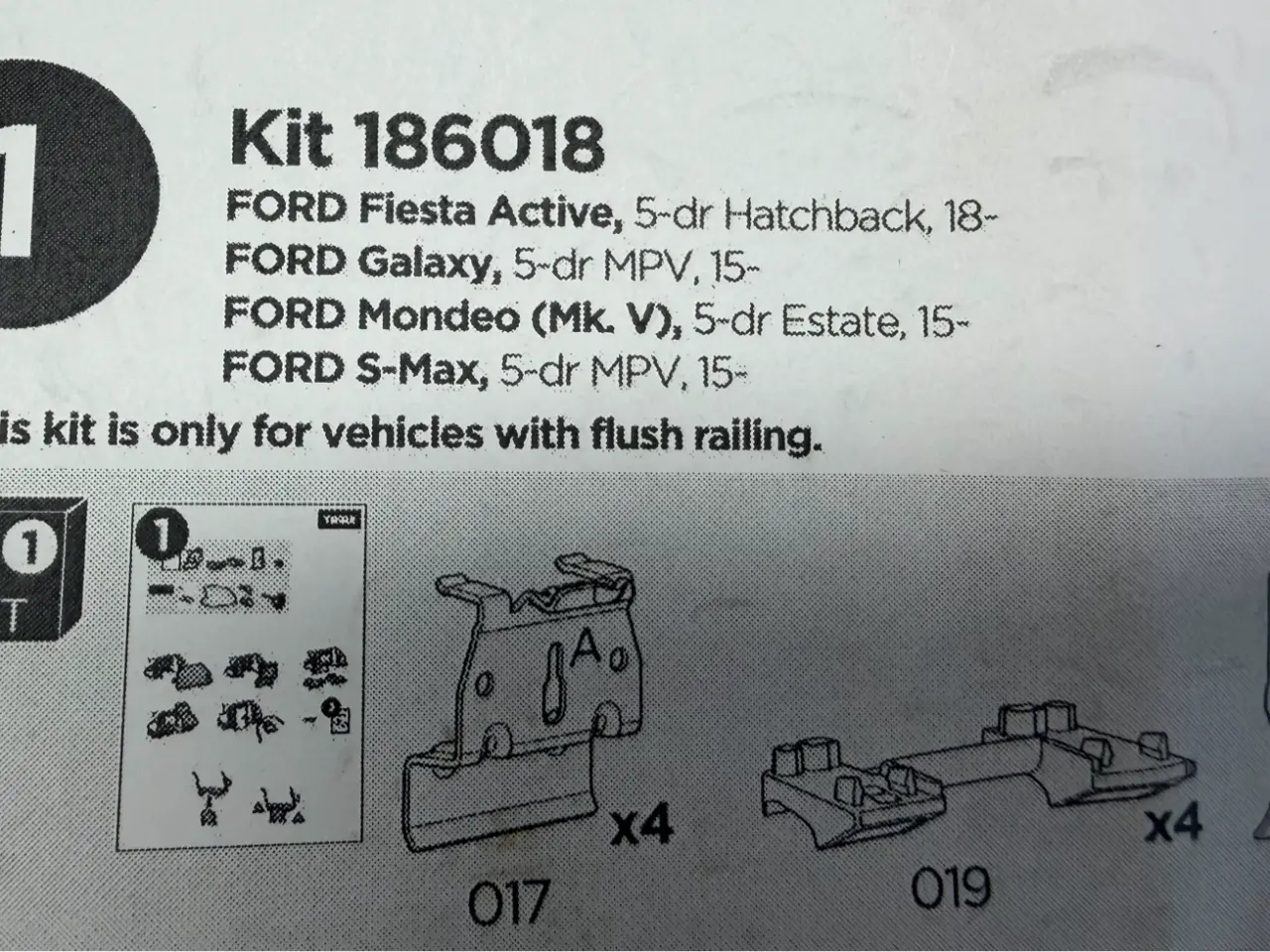 Billede 3 - Ford S-Max Thule tagbøjle fod sæt