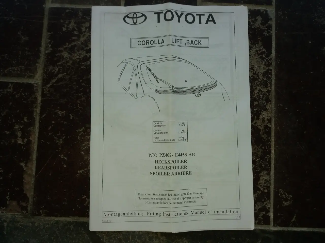 Billede 2 - Spoiler bag Toyota Corolla