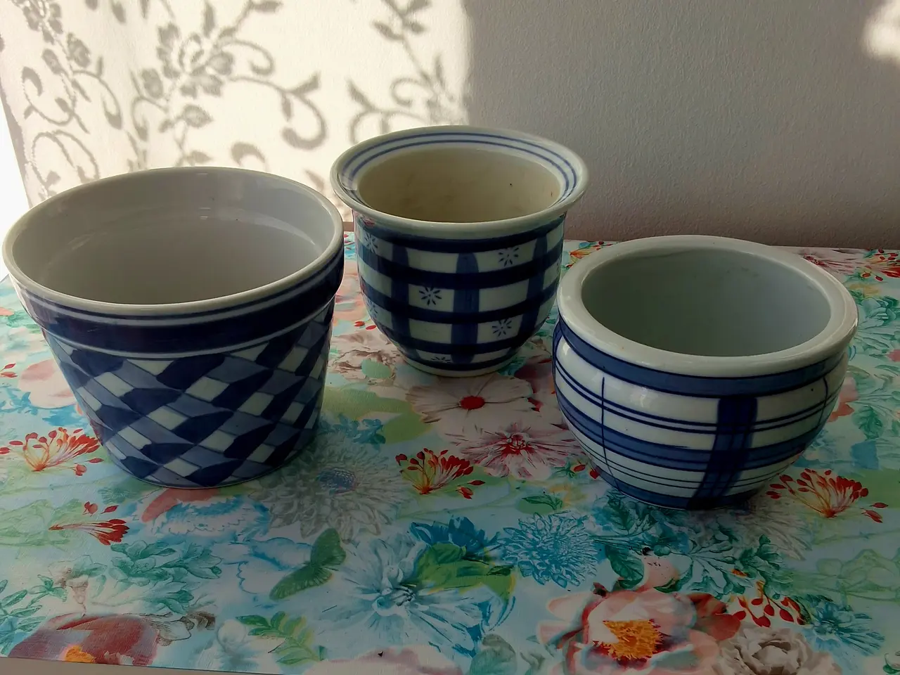 Billede 2 - 3 asiatiske/kinesiske porcelænkrukker / urtepotter