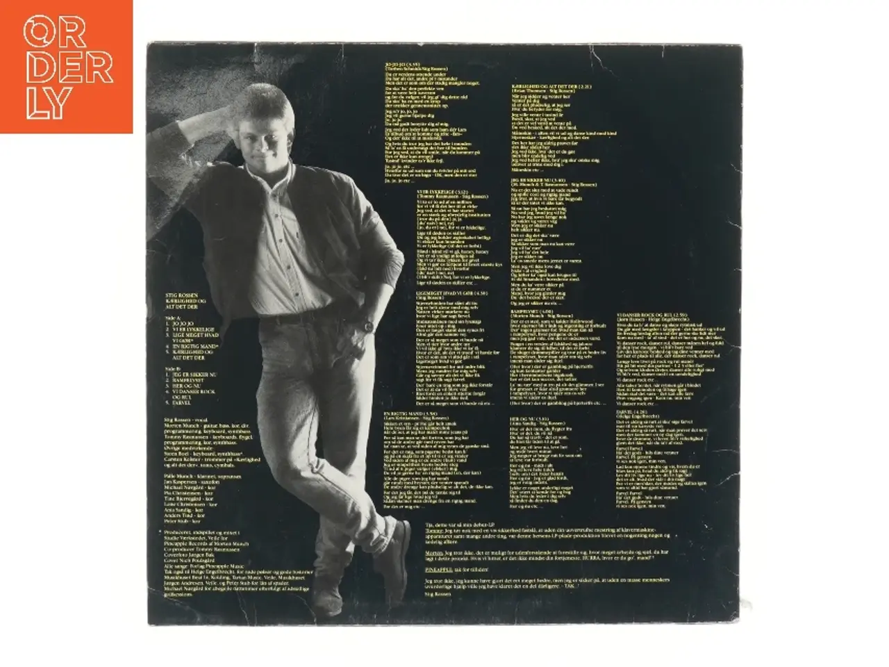 Billede 2 - Stig Rossen - Kærlighed og Alt Det Der! vinylplade