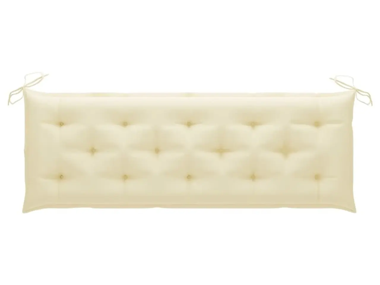 Billede 1 - Hynde til havebænk 150x50x7 cm oxfordstof cremehvid