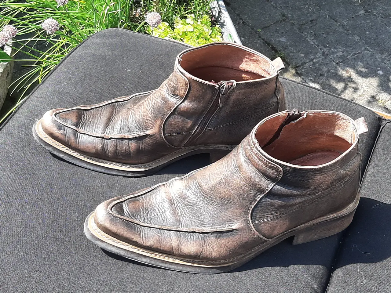 Billede 1 - Selected støvlet brun/ stor str.44 i stonewash